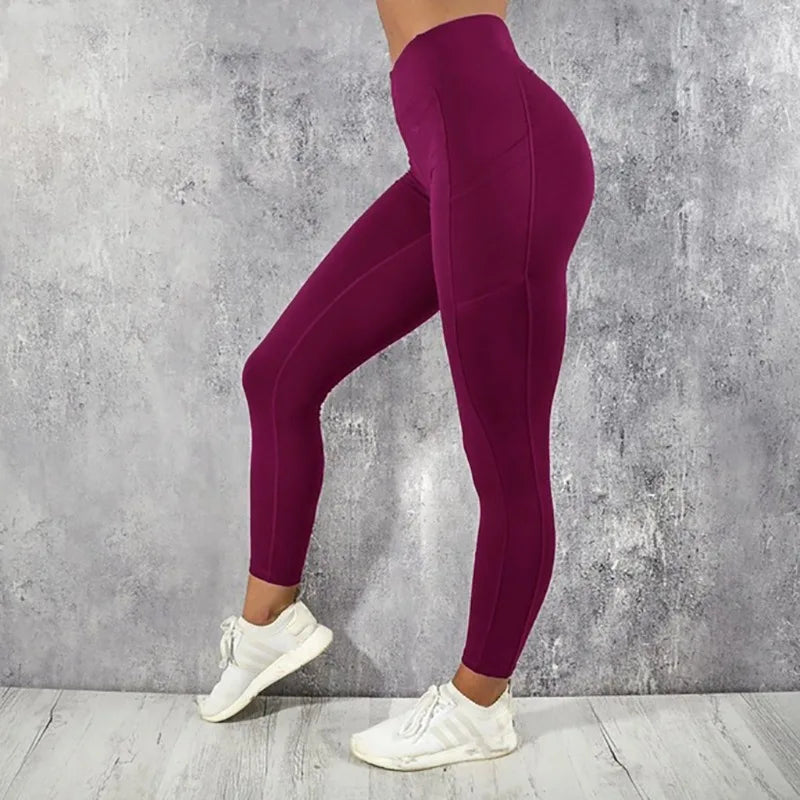 Yoga Fitness Legging’s/High Waist Tight’s /With Pocket’s/ Gym Workout Running Stretchy Sexy Butt Liftting Casual Skinny Pants