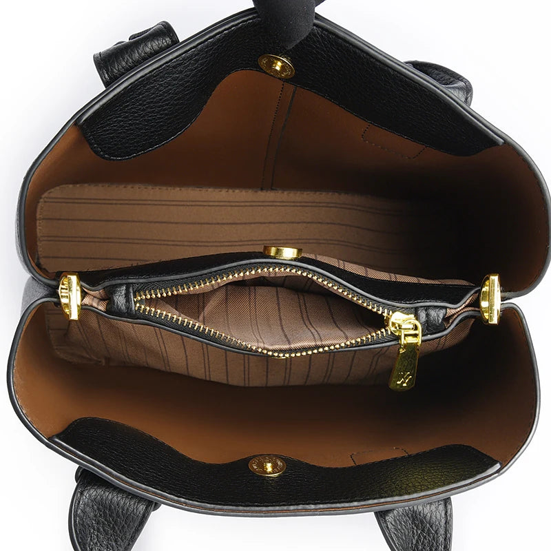 Business Handbags For Women 2025/ Luxury Designer Handbag Pure Color/Big Capacity Shoulder Crossbody Bags Branded Top-handle Tote.