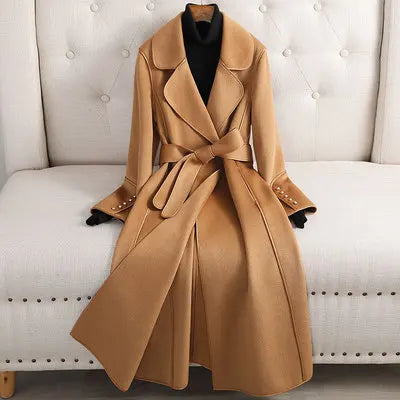 Premium 100% Australian Wool Belted Maxi Coat