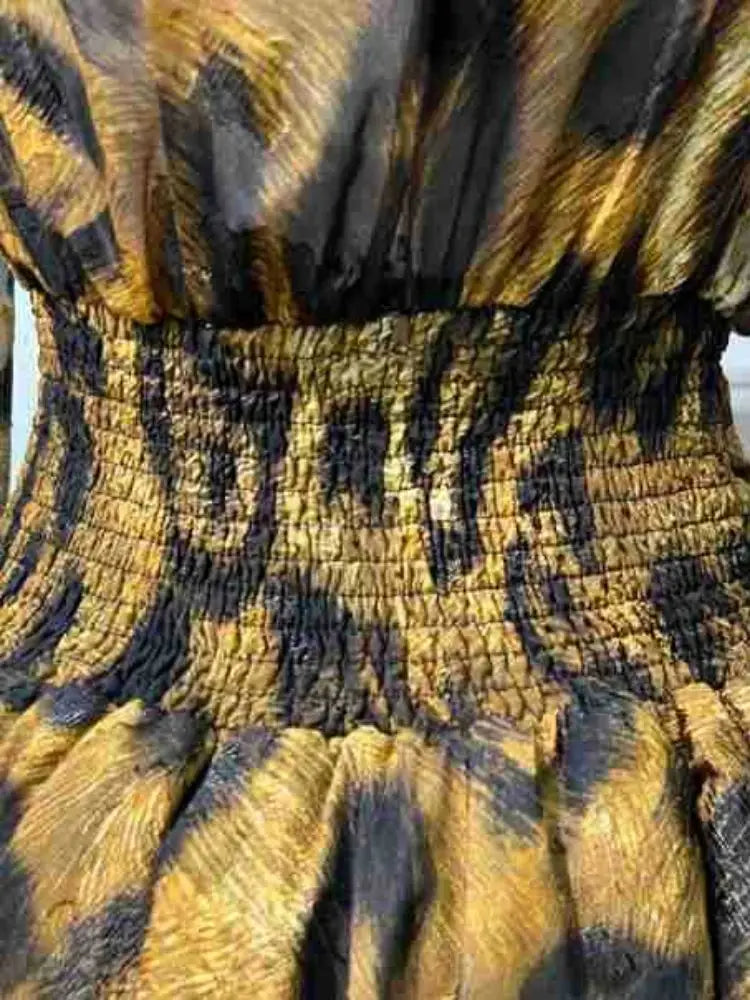 Hot Leopard Print Dress/Sexy V-neck/Long Sleeve Mini Dress/Evening Party Dress/Nightclub/Cocktail Gowns.