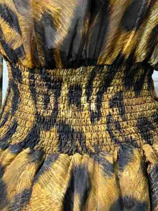 Hot Leopard Print Dress/Sexy V-neck/Long Sleeve Mini Dress/Evening Party Dress/Nightclub/Cocktail Gowns.