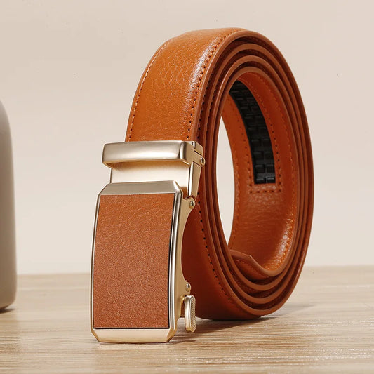 Golden Automatic Buckle Belt/Women Universal Fashion Casual Belt’s/Red Blue/Green/Black/White/Cinturon Female Waistband.