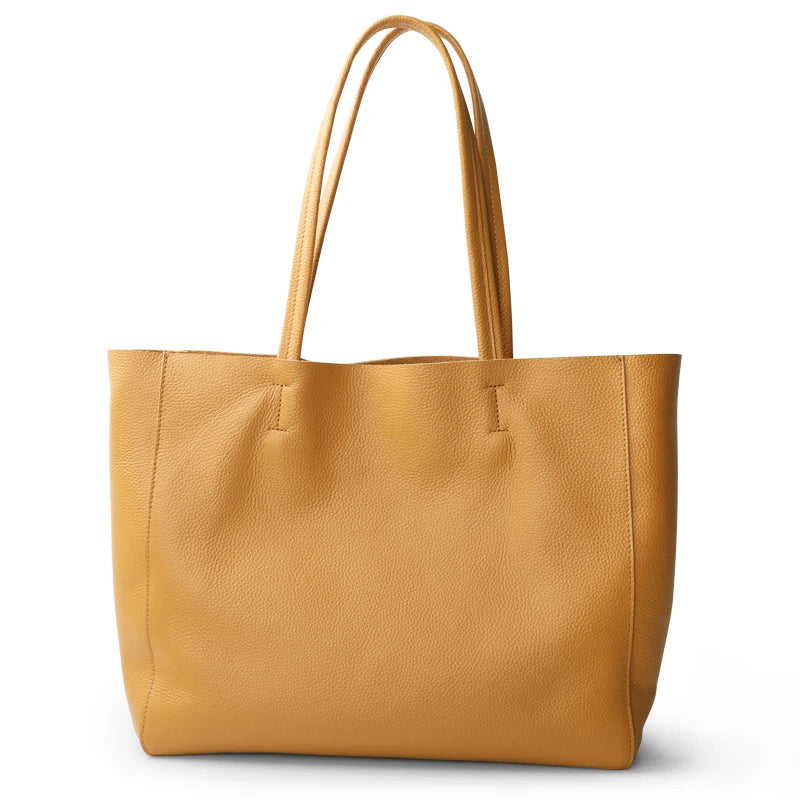 Genuine Leather Luxury Tote Bag – Timeless Everyday Elegance