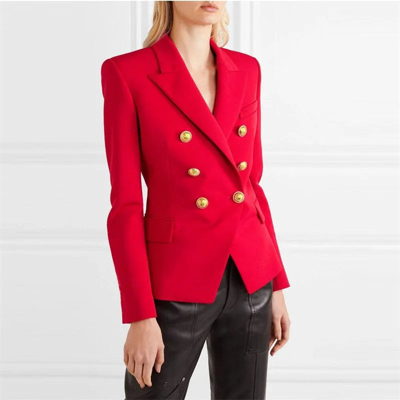 Styled Up V~Neck Blazer’s/Women Clothing For Winter/Solid Color Fashion Casual Suit Slim Blazers Women.