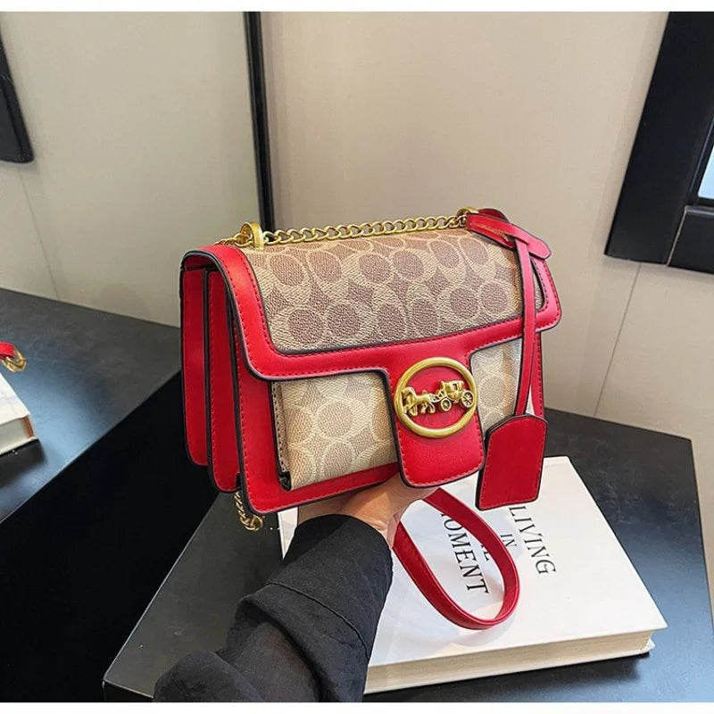 High-end Versatile Chain Bag/Crossbody Bag/Mini PU Leather Shoulder Bag/Handheld Large Capacity.