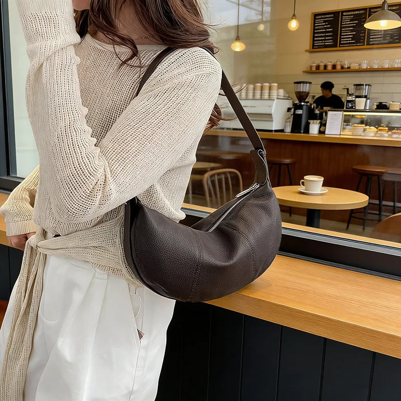 100% Genuine Leather Tote Bag – Premium Minimalist Elegance