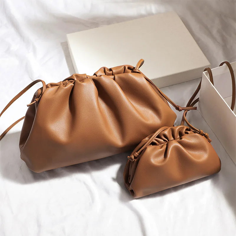 Luxury Soft Leather Shoulder Bag/Soft Versatile Quality Crossbody Bags.