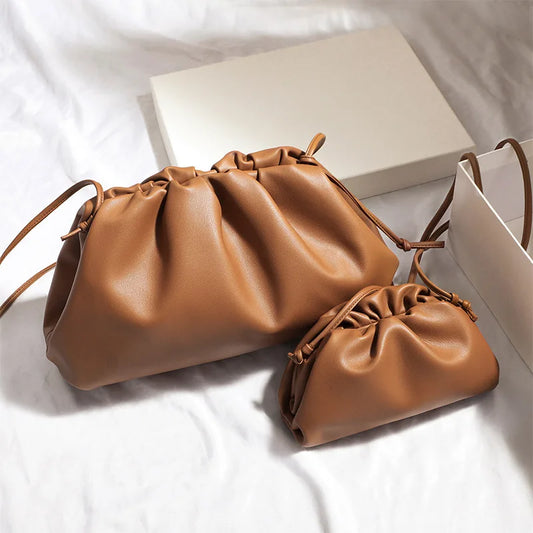 Luxury Soft Leather Shoulder Bag/Soft Versatile Quality Crossbody Bags.