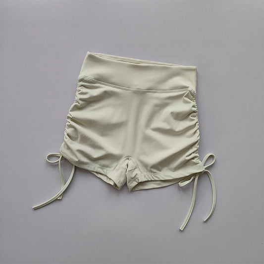 Women's High Waisted Drawstring Shorts Sexy Butt Lifting Gym Yoga Running Shorts Quick Dry Workout Activewear