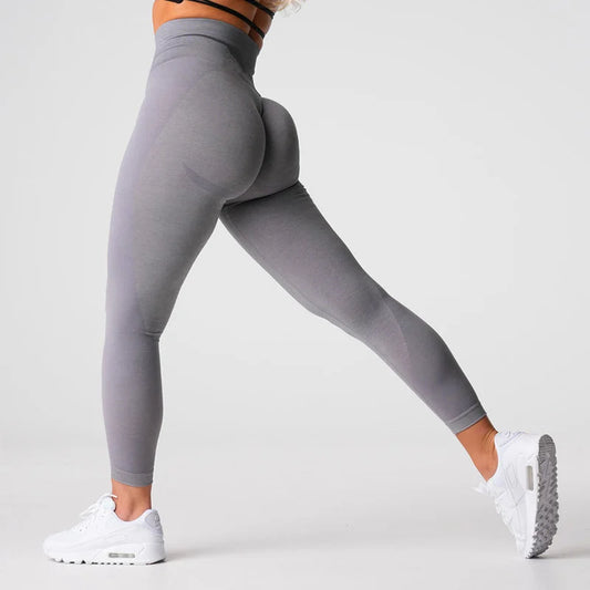 Women’s High-Waist Booty-Lifting Sculpting Leggings – Seamless Padded Shapewear Compression Workout Pants