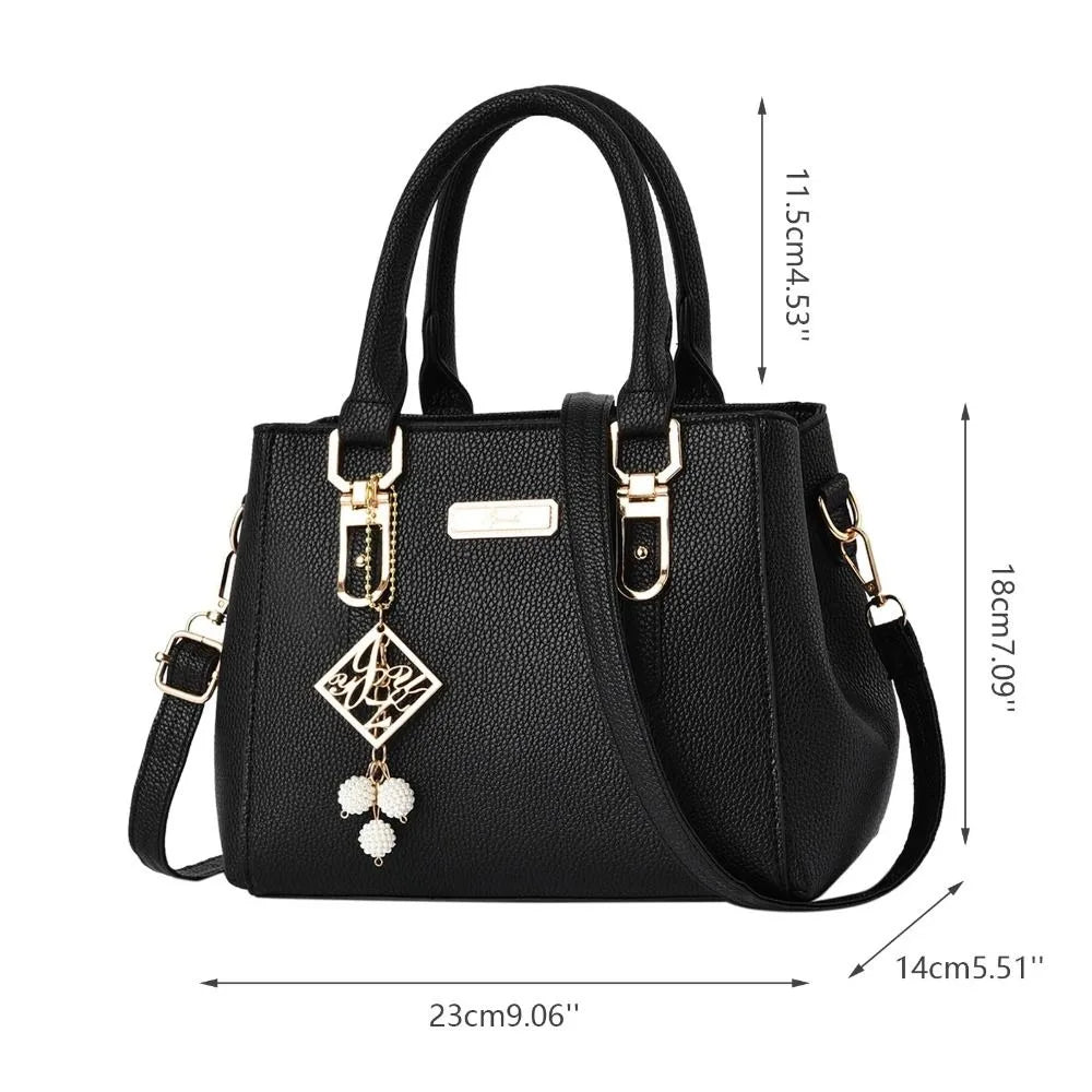 Adjustable Strapped Shoulder Bag/Casual Leather Messenger Bag/Large Capacity Handbag Women's Bags.