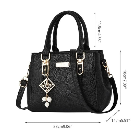 Adjustable Strapped Shoulder Bag/Casual Leather Messenger Bag/Large Capacity Handbag Women's Bag’s/PU Material Soft Structured Tote/Portable Feature.