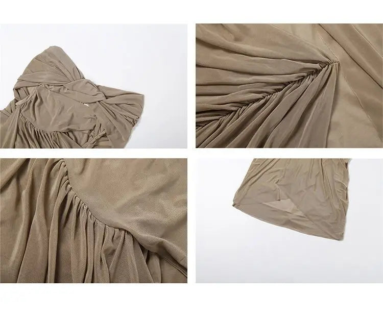 Timeless Elegance One-Shoulder Ruched Evening Gown