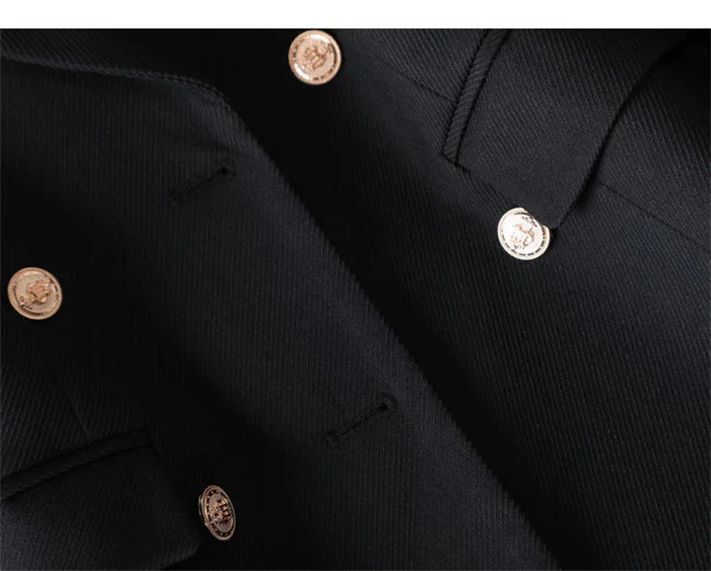 Timeless Elegance Longline Double-Breasted Blazer|Modern Blend Boutique | Elevated Women’s Workwear
