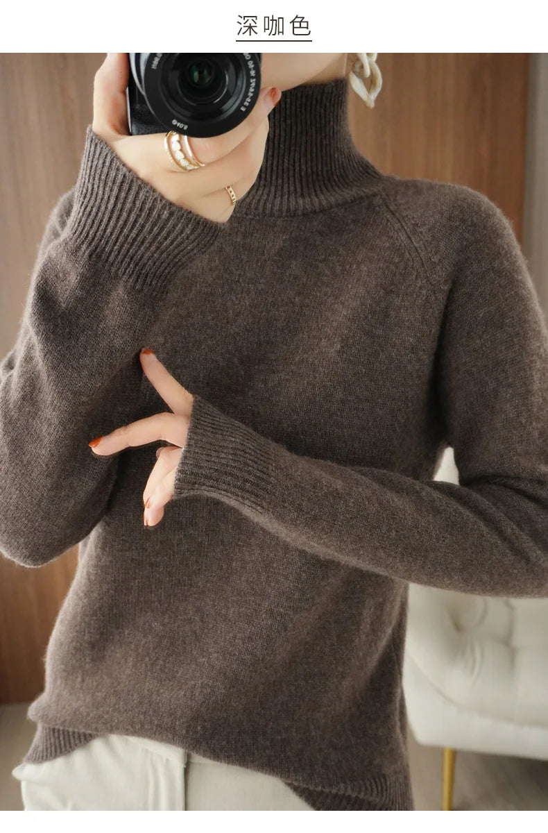 Luxury Soft Knit Long-Sleeve Sweater – Classic Fit in Neutral Tones | Modern Blend Boutique