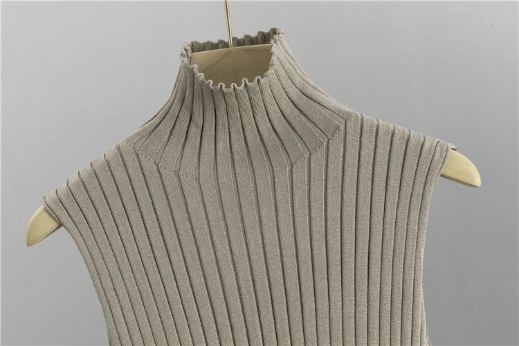 Women’s 3-Piece Knit Cardigan Set | Long Open-Front Coat, Sleeveless Turtleneck Top & Wide-Leg Pants | Fall Winter Lounge & Office Outfit