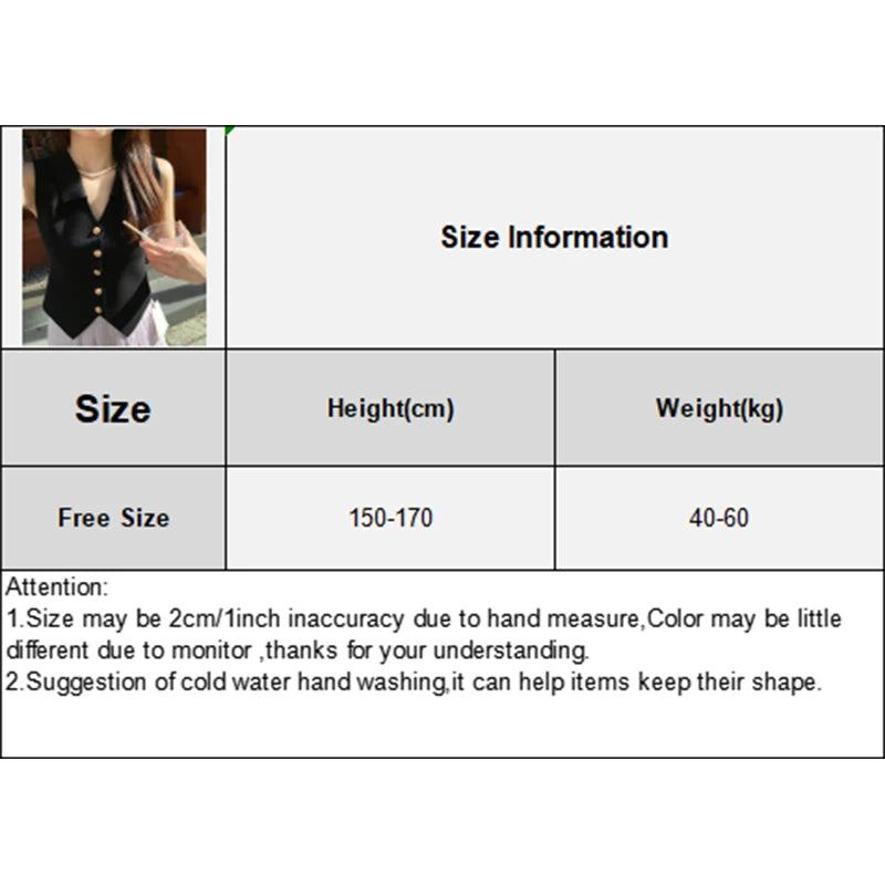 Chic Vests Elegant Waistcoat/V-neck Top’s/Casual/Outwear Sleeveless Slim/Knitted Vest All-match Streetwear.