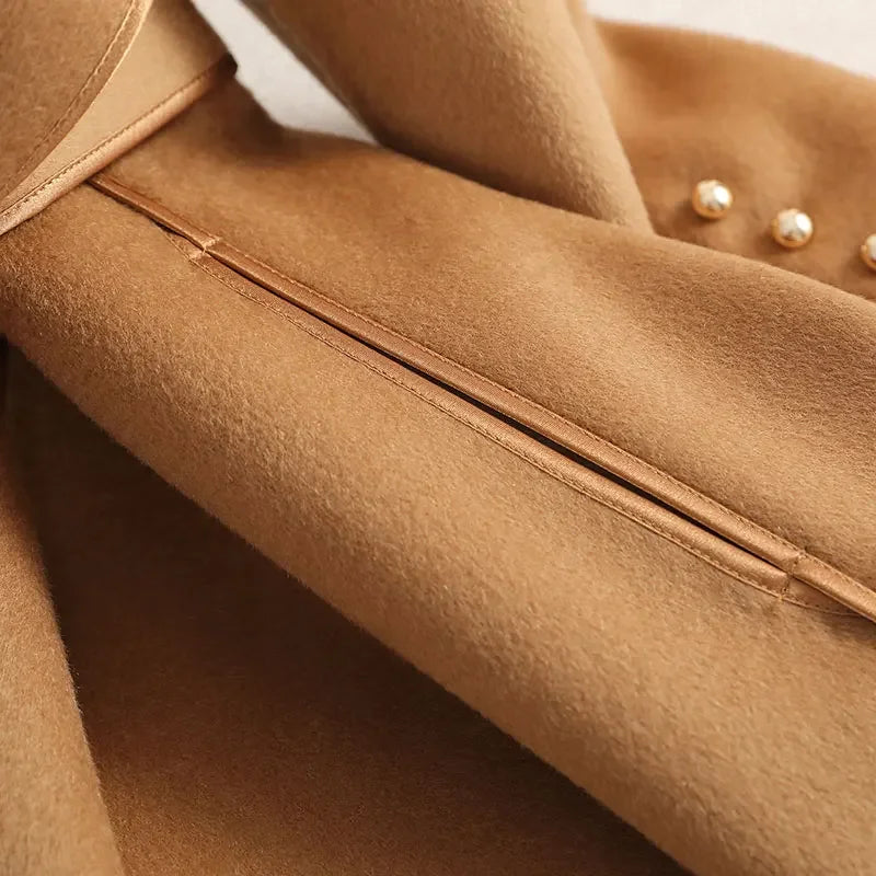 Premium 100% Australian Wool Belted Maxi Coat