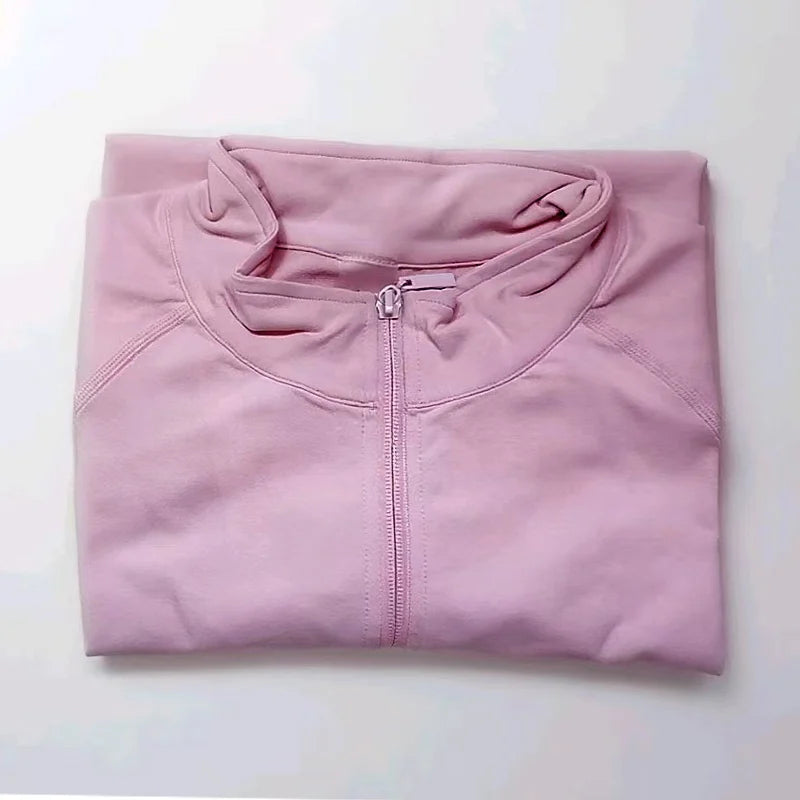 Workout Activewear Sports Pilates/Yoga Clothes Zippy Jacket/Running Long Sleeves Gym Tops Zipper.