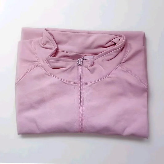 Workout Activewear Sports Pilates/Yoga Clothes Zippy Jacket/Running Long Sleeves Gym Tops Zipper.