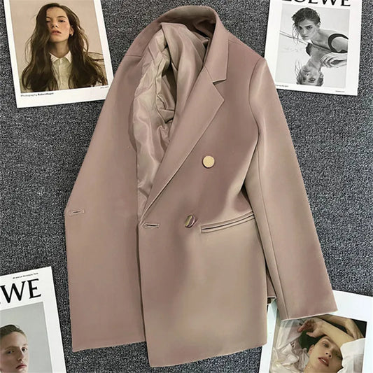 Elegant Single Button Blazer/Autumn Long Sleeve Slimmed Stylish Jacket’s/Single Button Blazer/Casual Chic Tops Coat’s.