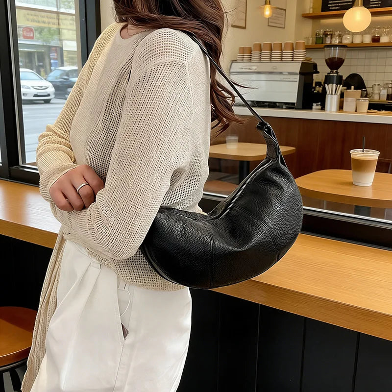100% Genuine Leather Tote Bag – Premium Minimalist Elegance