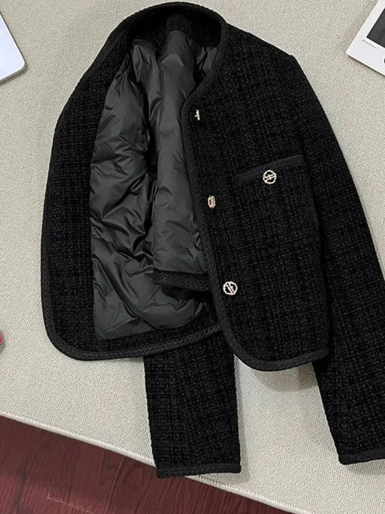 High-end Tweed Coat/Noble French Elegant Fashionable/Versatile Short Jacket.