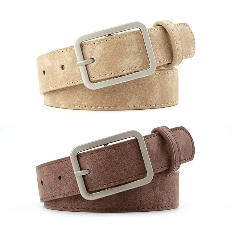 Fashionable Belts for Woman/105cm Beautiful Vintage Color/PU Belts Jeans Accessories Student Trendy Belt’s.