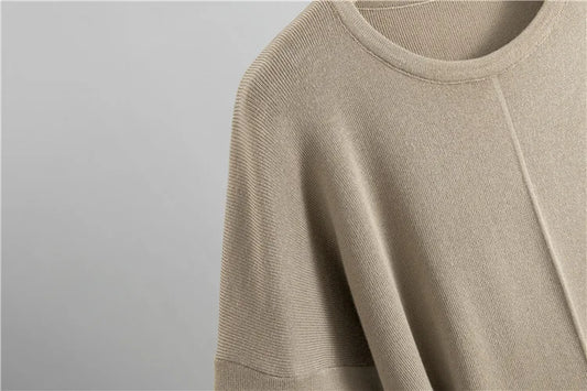 Women’s Elegant Knit Two-Piece Set | Belted Sweater & Wide-Leg Pants | Timeless Minimalist Elegance