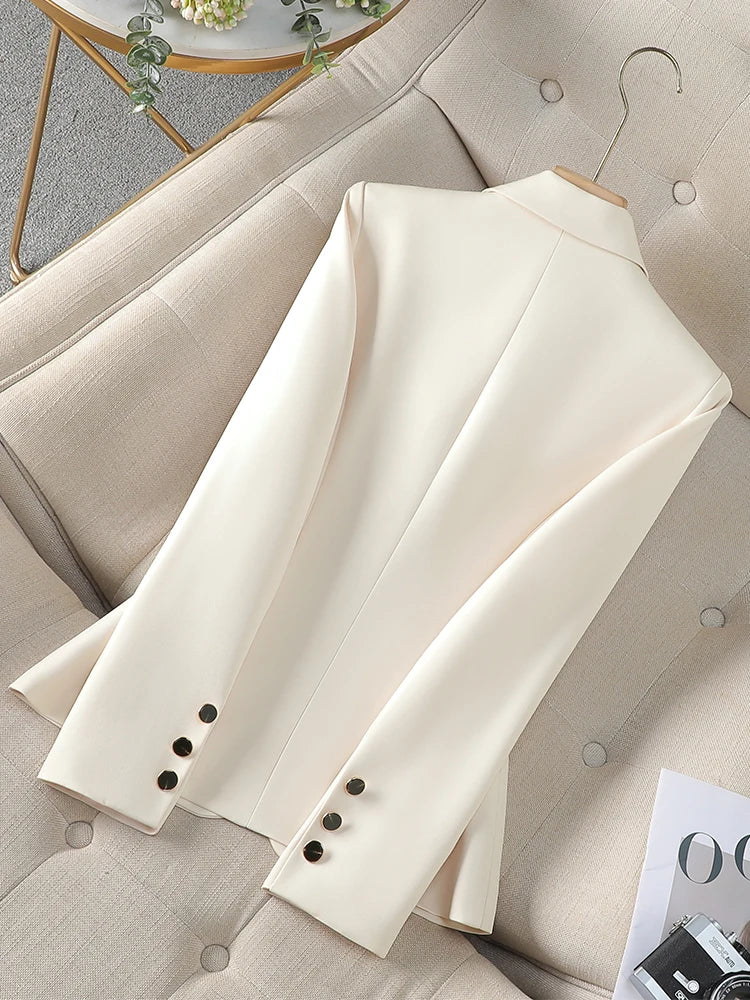 Women’s Tailored Slim Fit Blazer Jacket – Elegant Single Button Office Blazer for Business & Chic Workwear | Modern Blend Boutique