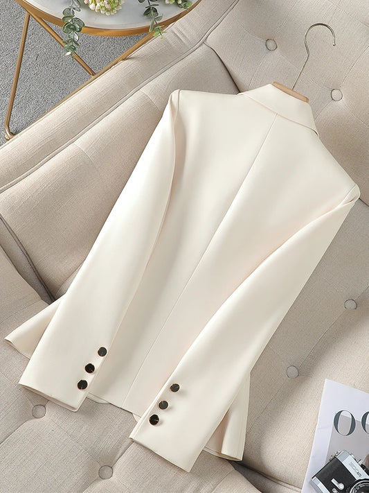 Women’s Tailored Slim Fit Blazer Jacket – Elegant Single Button Office Blazer for Business & Chic Workwear | Modern Blend Boutique