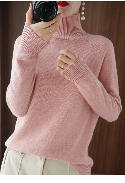 Luxury Soft Knit Long-Sleeve Sweater – Classic Fit in Neutral Tones | Modern Blend Boutique
