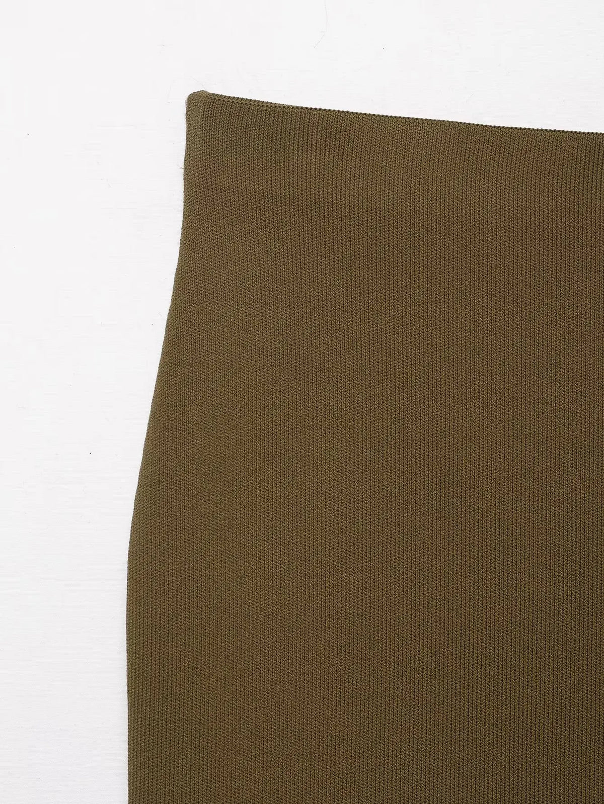 Women’s Olive Green Knit Blazer & Midi Skirt Set | Elegant Two-Piece Business Casual Suit | Fall Winter Fashion