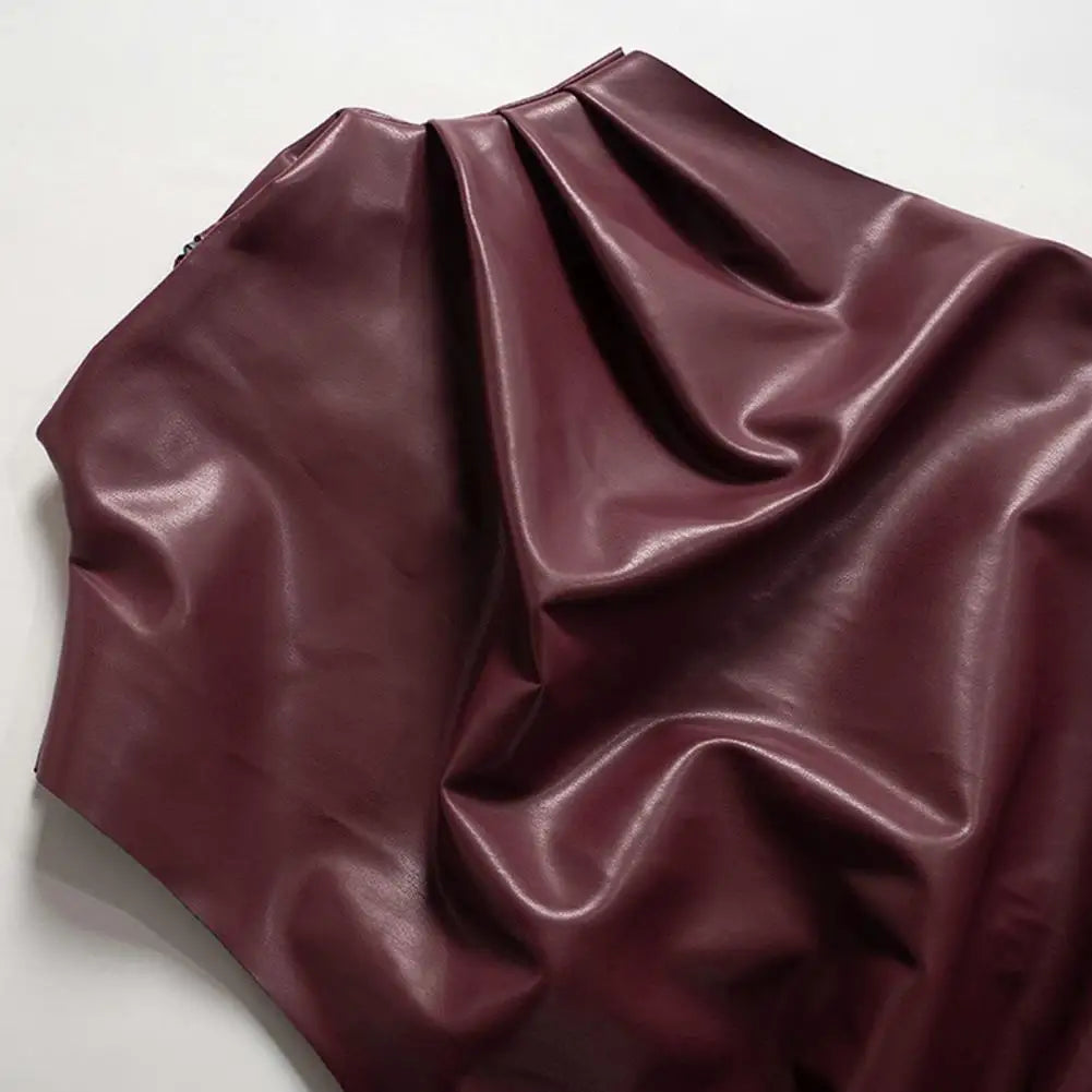 Slim Fit Sleeveless Top Comfortable Slim-fitting Top Stylish Women's Faux Leather Motorcycle Vest with Piled for Fashionable