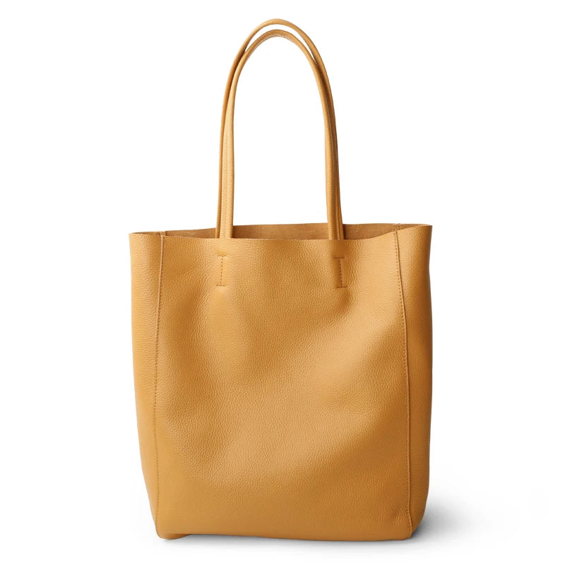 Genuine Leather Luxury Tote Bag – Timeless Everyday Elegance