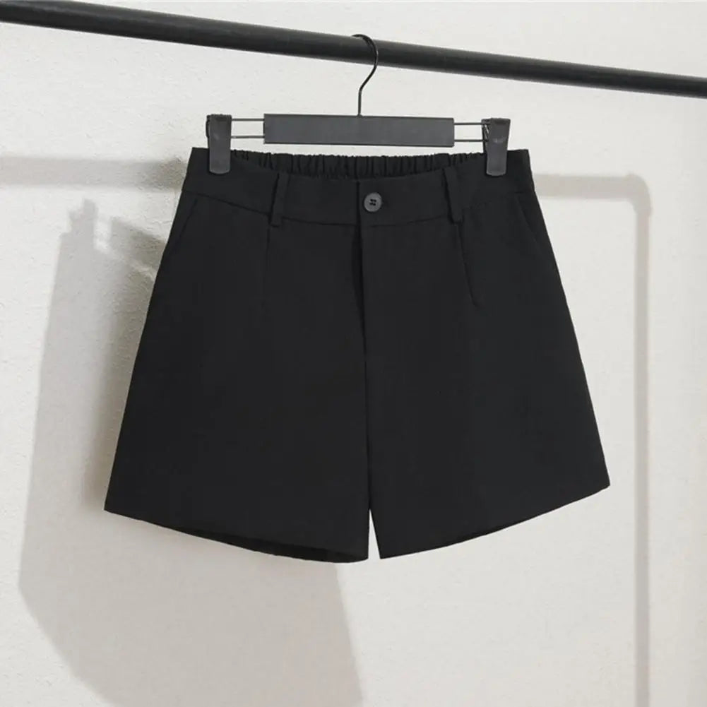 Suited Line Shorts Elegant High Waist/Wide Leg Suit Short Commute Summer Suit Shorts Casual Slim Hot Short Pants