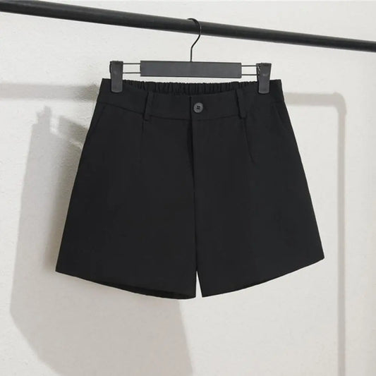 Suited Line Shorts Elegant High Waist/Wide Leg Suit Short Commute Summer Suit Shorts Casual Slim Hot Short Pants