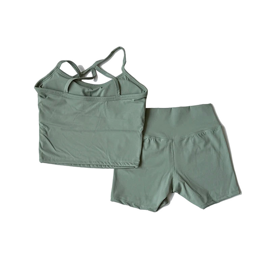 Yoga Set Tank Top/Bra Shorts Activewear Sport’s/Vest 2 Piece Fitness Suit Running Workout Sportswear.