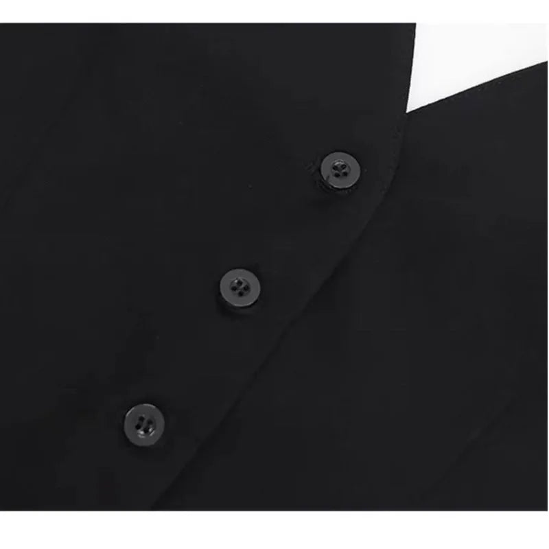 Women's denim jacket vest/Halter Vest Shirt Solid Color Neckline Tie Front Sleeveless/Polyester