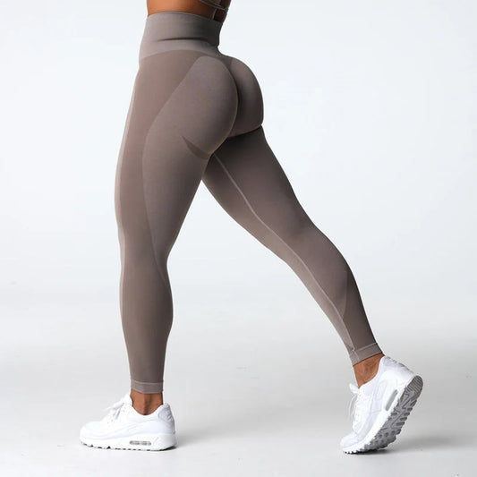 Women’s High-Waist Booty-Lifting Sculpting Leggings – Seamless Padded Shapewear Compression Workout Pants