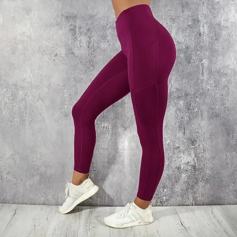 Yoga Fitness Legging’s/High Waist Tight’s /With Pocket’s/ Gym Workout Running Stretchy Sexy Butt Liftting Casual Skinny Pants