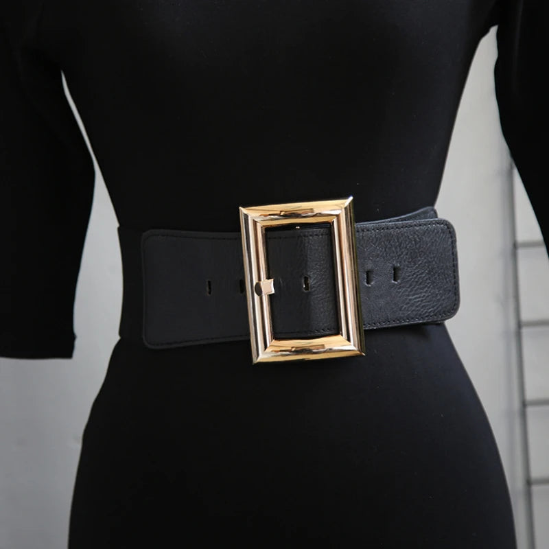 Trending Big Belts Waist Corset/BeltWide Elastic Cummerbund’s/Black StretchPlus Size Belt Dress Fashion Ladies Wear.