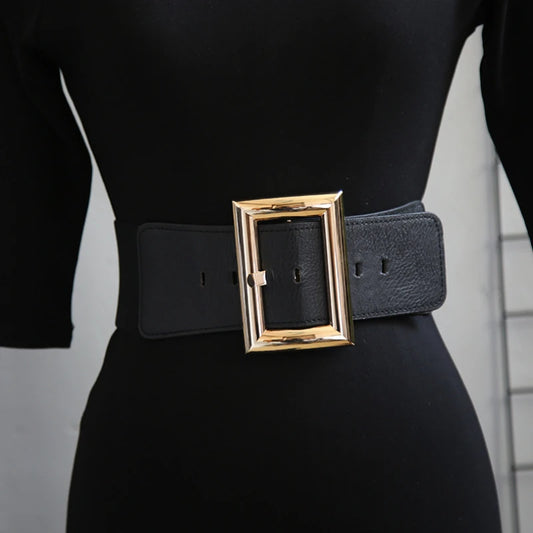 Trending Big Belts Waist Corset/BeltWide Elastic Cummerbund’s/Black StretchPlus Size Belt Dress Fashion Ladies Wear.