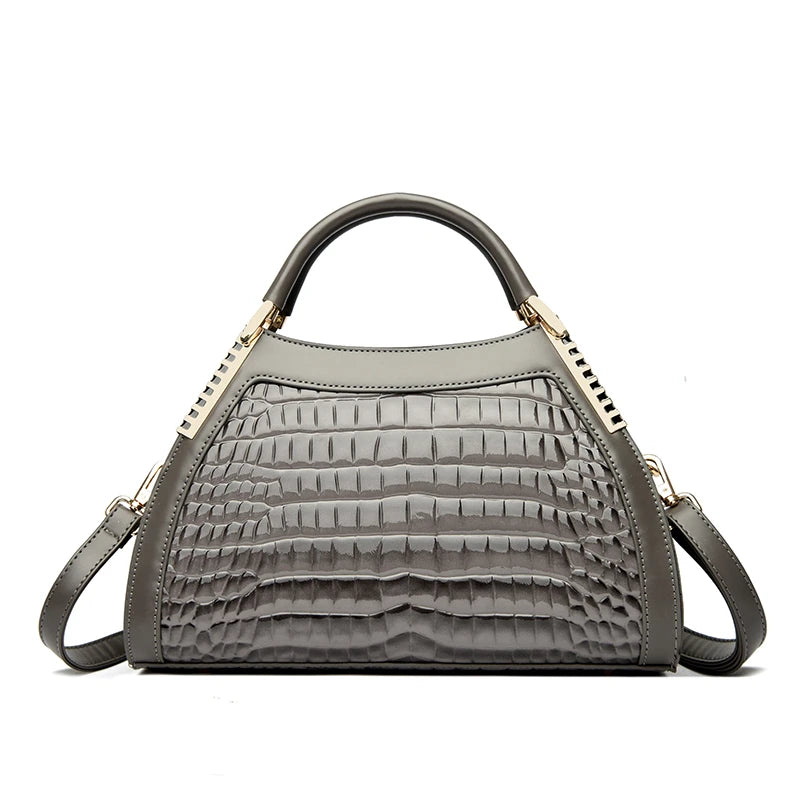 Alligator Patent Leather Shoulder Crossbody Hand Bags for/Luxury Designer Hobos Two Layers Sac.