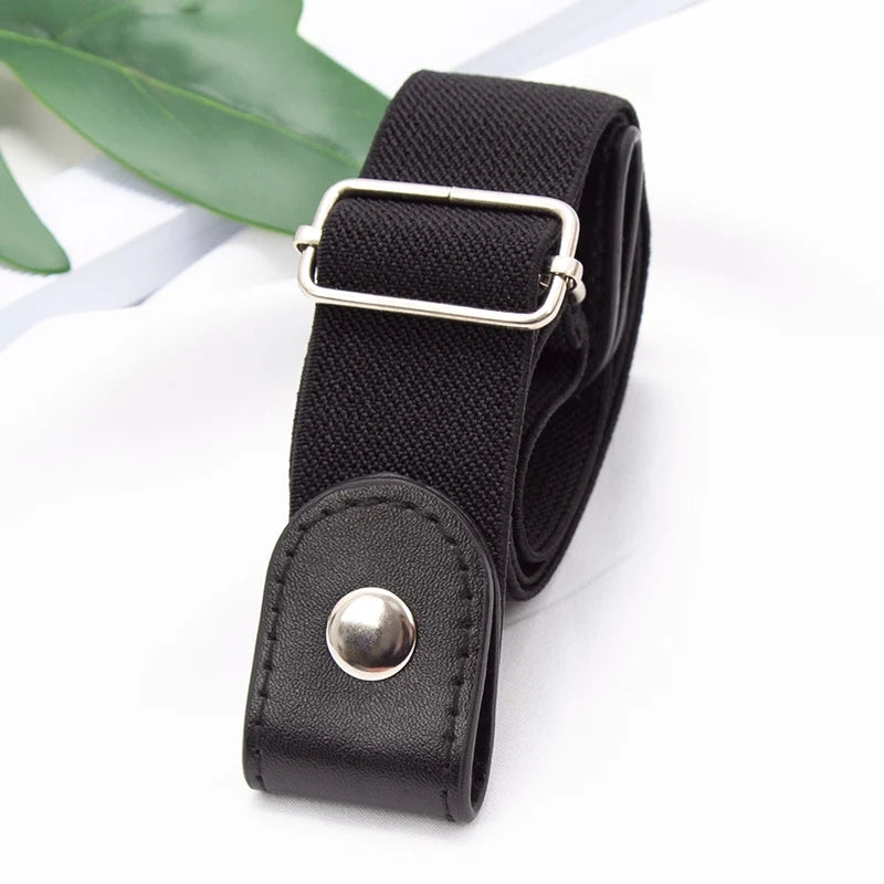 New Adjustable Belt’s for Women/Buckle-Free Waist Jean Pant’s/No Buckle Stretch Elastic Waist/Lazy Invisible Belt