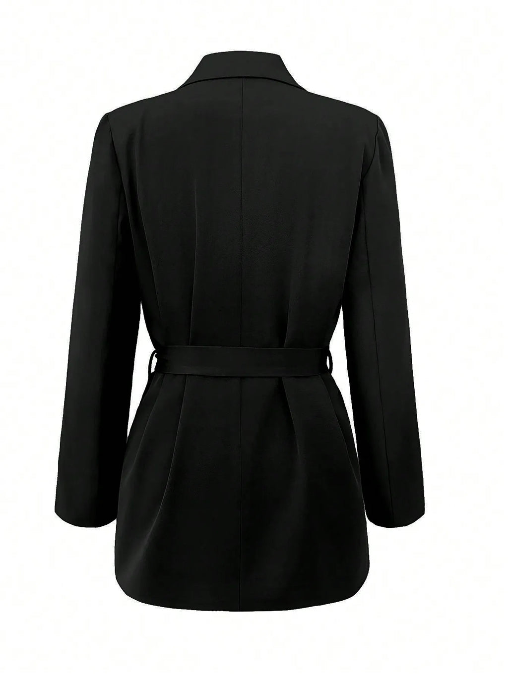 Classic Fitted Tie-Waist Blazer/Elegant Style Knitted Blazer/Jacket/Office Work Lady Fashion/Best For  Commuting.
