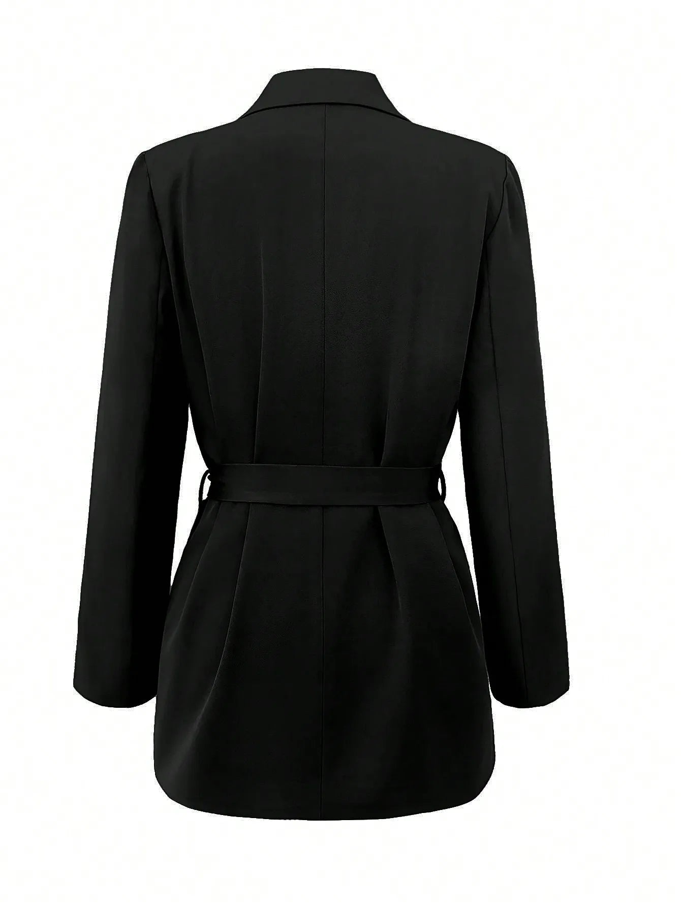 Classic Fitted Tie-Waist Blazer/Elegant Style Knitted Blazer/Jacket/Office Work Lady Fashion/Best For  Commuting.
