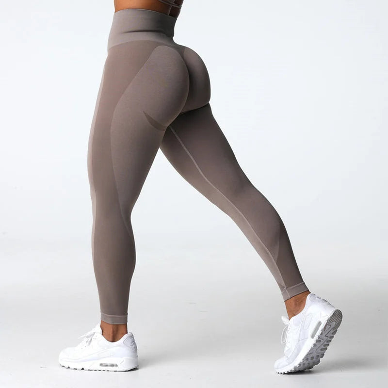 Women’s High-Waist Booty-Lifting Sculpting Leggings – Seamless Padded Shapewear Compression Workout Pants