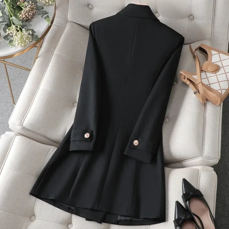 Timeless Elegance Longline Double-Breasted Blazer|Modern Blend Boutique | Elevated Women’s Workwear