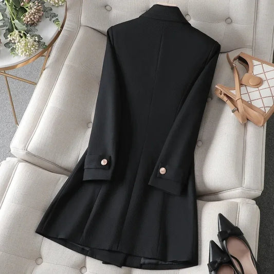 Timeless Elegance Longline Double-Breasted Blazer|Modern Blend Boutique | Elevated Women’s Workwear